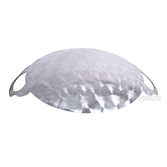 Садж 42 см (нержaвеющая сталь) + подставка "Стамбул"