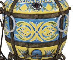 Тандыр "Голубая лилия" с откидной крышкой