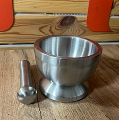 Ступка из нержавейки с пестиком