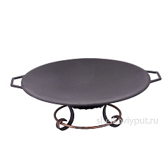 Садж 43 см (чугун) + подставка "Афина"