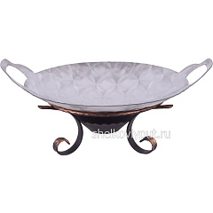 Садж 38 см (нержавеющая сталь) + подставка "Эллада"