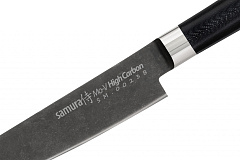 Нож кухонный "Samura Mo-V Stonewash" универсальный 150 мм, G-10 SM-0023B/K