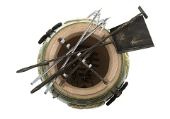 Малые модели: тандыр "АРСЛАН" Зеленый со съемной крышкой, аксессуары из каталога  в комплекте