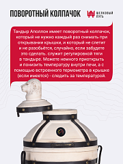 Набор "Эконом плюс": Тандыр "Аполлон" с откидной крышкой, с термометром + аксессуары
