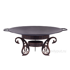 Садж 43 см (чугун) + подставка "Турецкая"