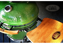 Керамический гриль Start Grill 18 зелёный