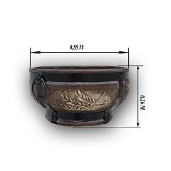 Керамический очаг для костра малый