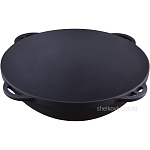 Казан чугунный 12л Камская Посуда (плоское дно) без крышки