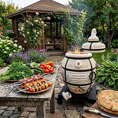 Тандыр "Поручик" с поворотной крышкой