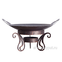 Садж 42 см (сталь) + подставка "Султан"