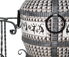 Тандыр "Африка" с откидной крышкой