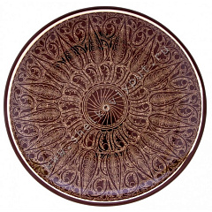 Тарелка 28см коричневая