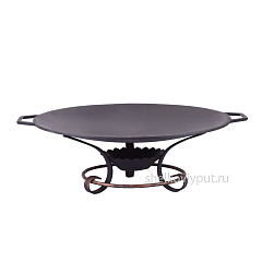 Садж 43 см (чугун) + подставка "Афина"