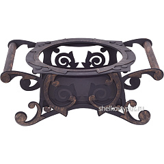 Садж 38 см (нержавеющая сталь) + подставка "Находка"