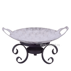 Садж 29 см (нержавеющая сталь) + подставка "Тунис"