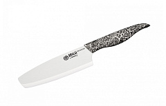 Нож кухонный "Samura Inca" накири 165 мм, белая циркониевая керамика SIN-0043W/K