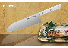 Нож Сантоку SAMURA HARAKIRI SHR-0095W/A(белая рукоять)