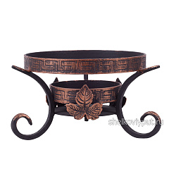 Садж 42 см (чугун) + подставка "Шелковый путь декор"