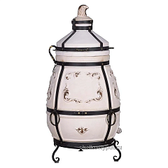 Набор "Эконом плюс": Тандыр "Степной NEW" с откидной крышкой, с термометром + аксессуары