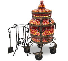 Тандыр "Огненный" с откидной крышкой