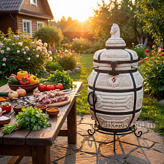 Тандыр "Поручик" с поворотной крышкой